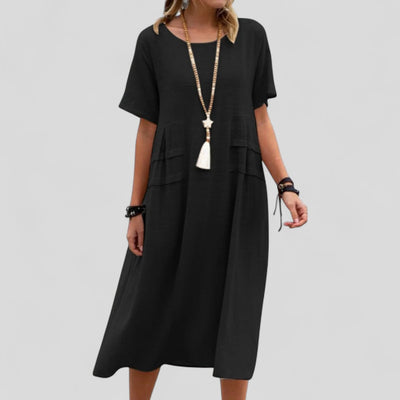 Maliyah™ | Robe midi décontractée avec poches