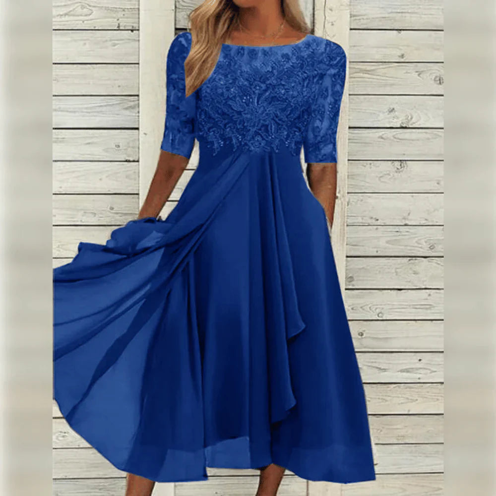 Leni™ | Robe en Chiffon Élégante