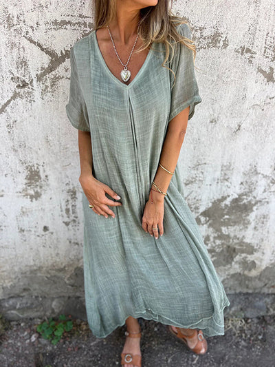 Emilia™ | Robe midi fluide à coupe décontractée