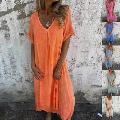 Emilia™ | Robe midi fluide à coupe décontractée