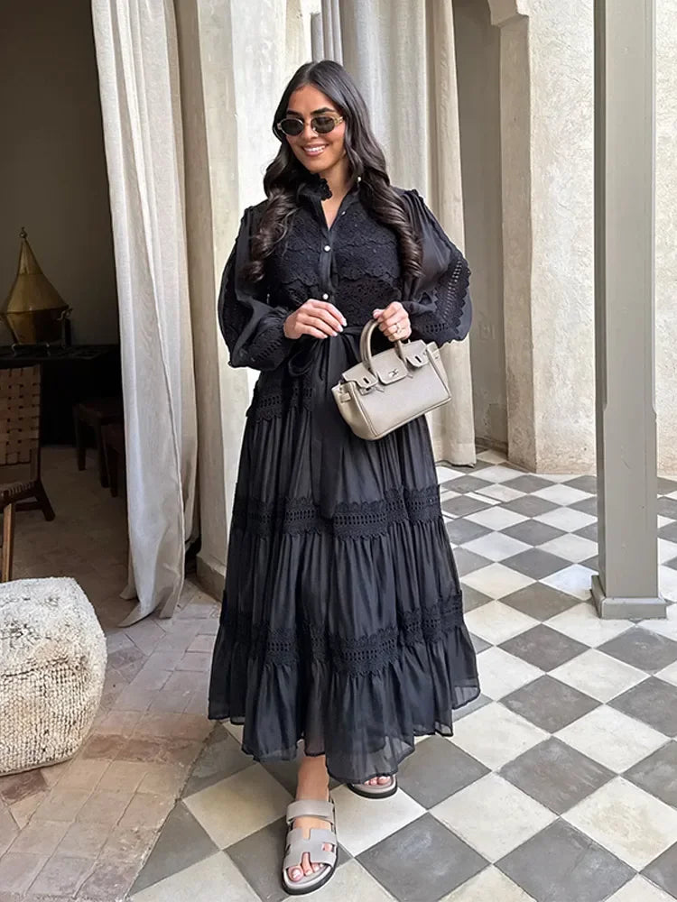Lyna - Embroidered Maxi Dress