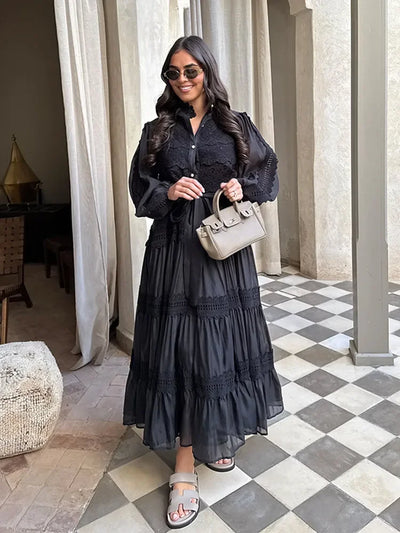 Lyna - Embroidered Maxi Dress