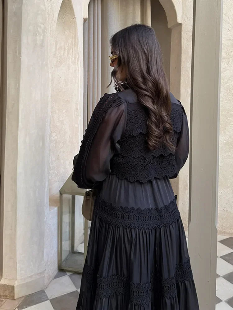 Lyna - Embroidered Maxi Dress