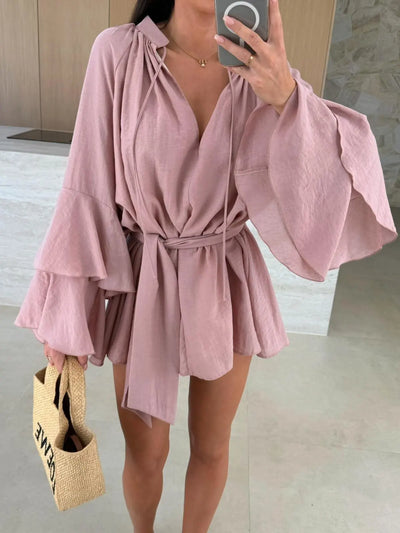 Dina™ | Robe chemise légère avec ceinture