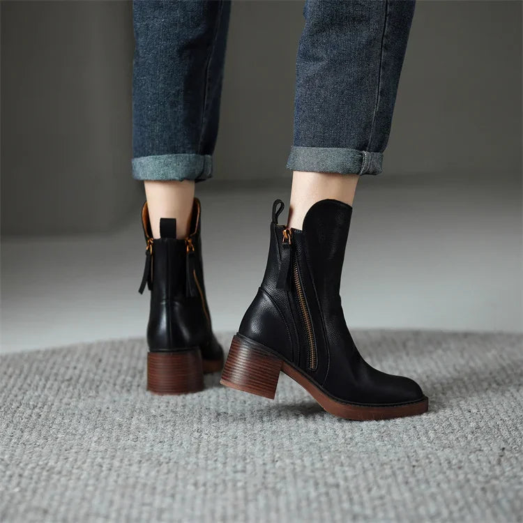 Sophie™ - Bottes en Cuir Premium