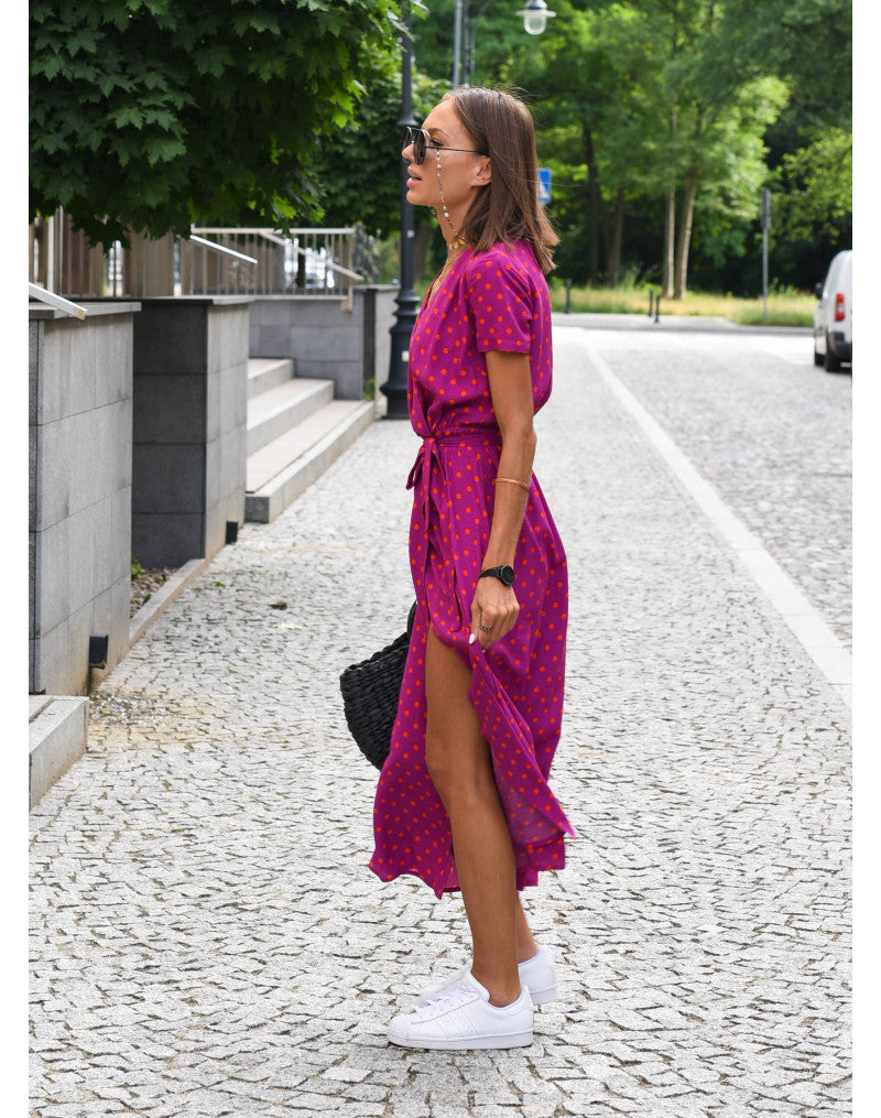 Kelly™ | Robe portefeuille avec une touche d'été