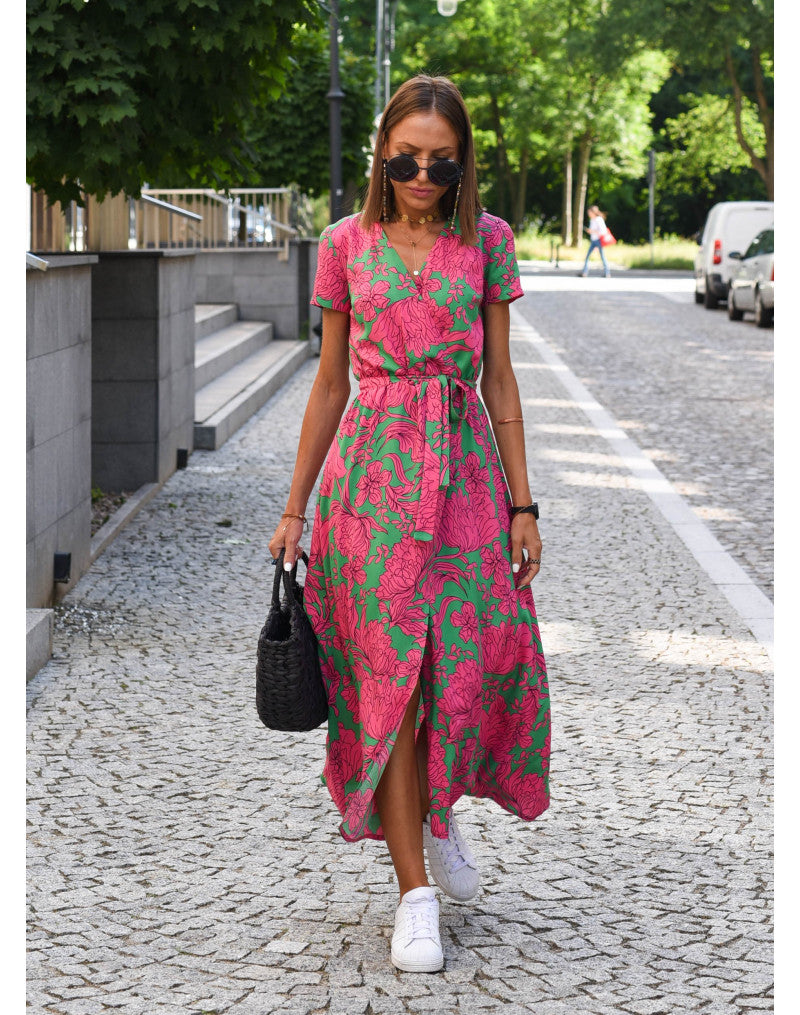 Kelly™ | Robe portefeuille avec une touche d'été