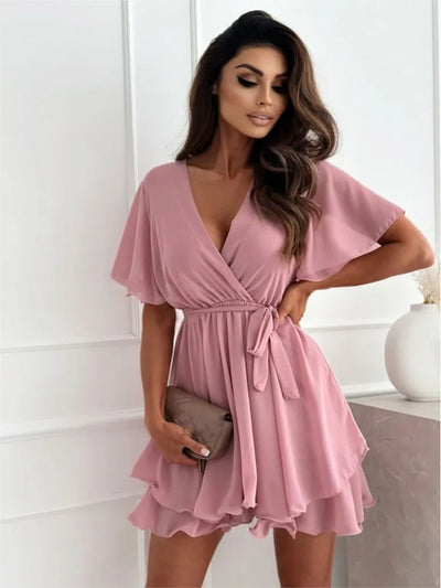 Rhea™ | Robe portefeuille avec volants