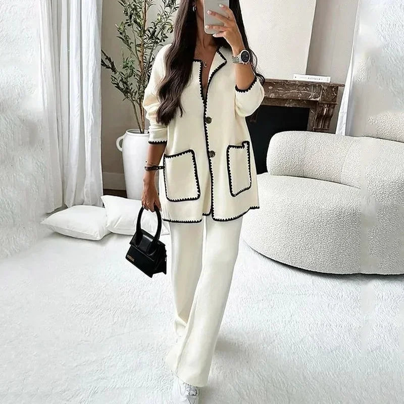 Sophia - Cardigan et Pantalon Coordonné