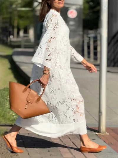 Eléna - Midi Lace Dress