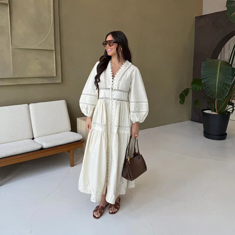 Mirella – Embroidered Maxi Dress