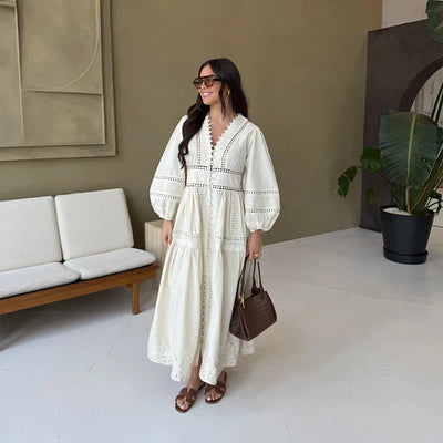 Mirella – Embroidered Maxi Dress