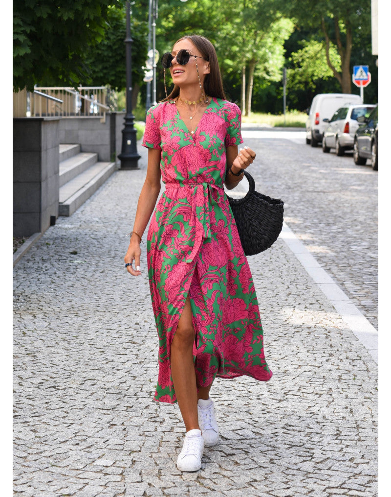Kelly™ | Robe portefeuille avec une touche d'été