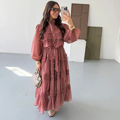 Lyna - Embroidered Maxi Dress