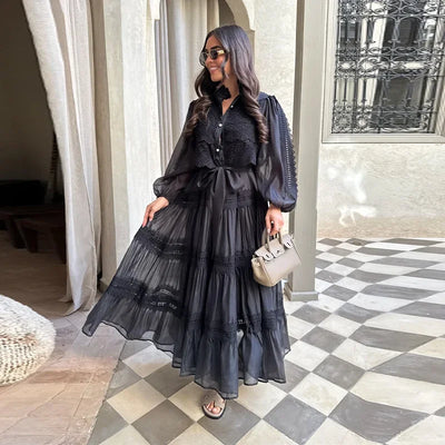 Lyna - Embroidered Maxi Dress