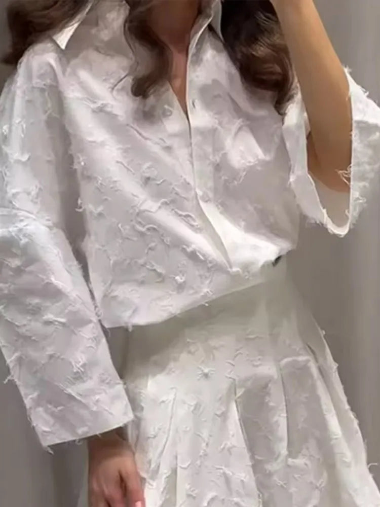 Élise - Broderie Ensemble avec Jupe Ample