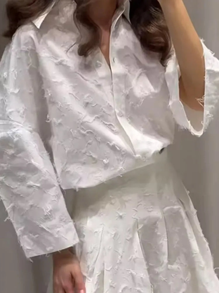 Élise - Broderie Ensemble avec Jupe Ample