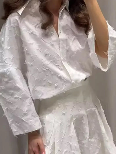 Élise - Broderie Ensemble avec Jupe Ample
