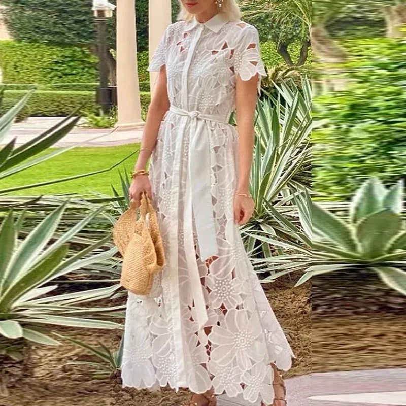 Fleurine - Maxi Lace Dress