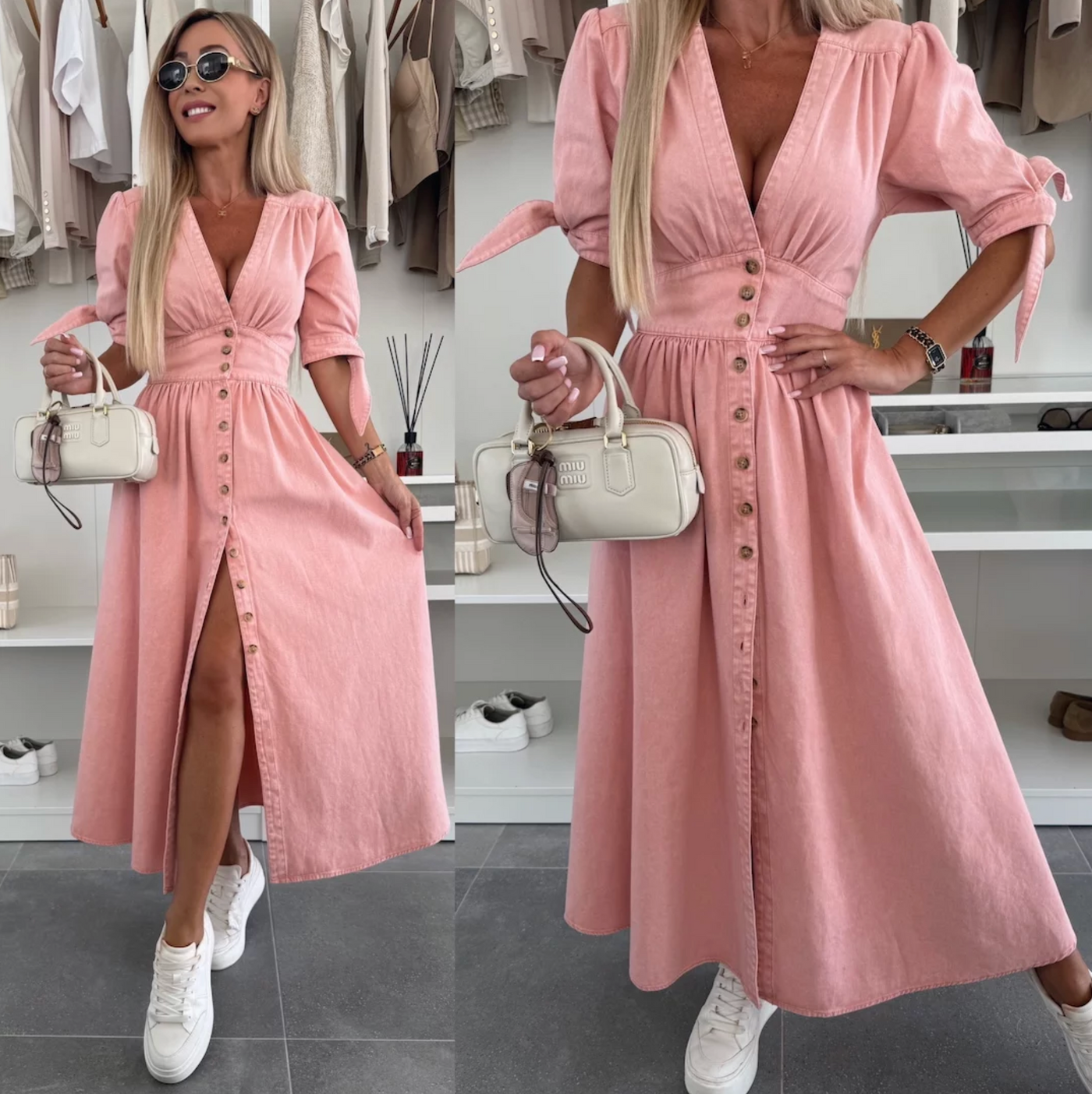 Luise™ | Robe en Denim Éclatante