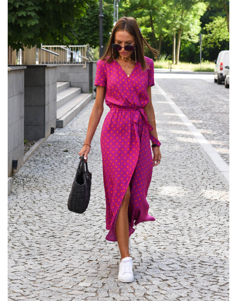 Kelly™ | Robe portefeuille avec une touche d'été