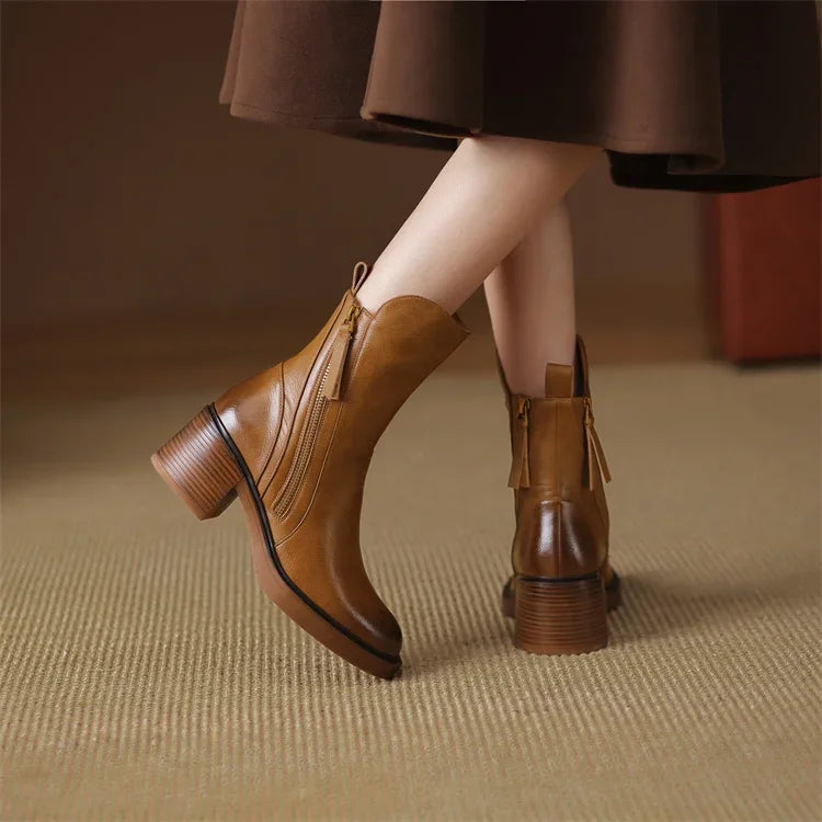 Sophie™ - Bottes en Cuir Premium