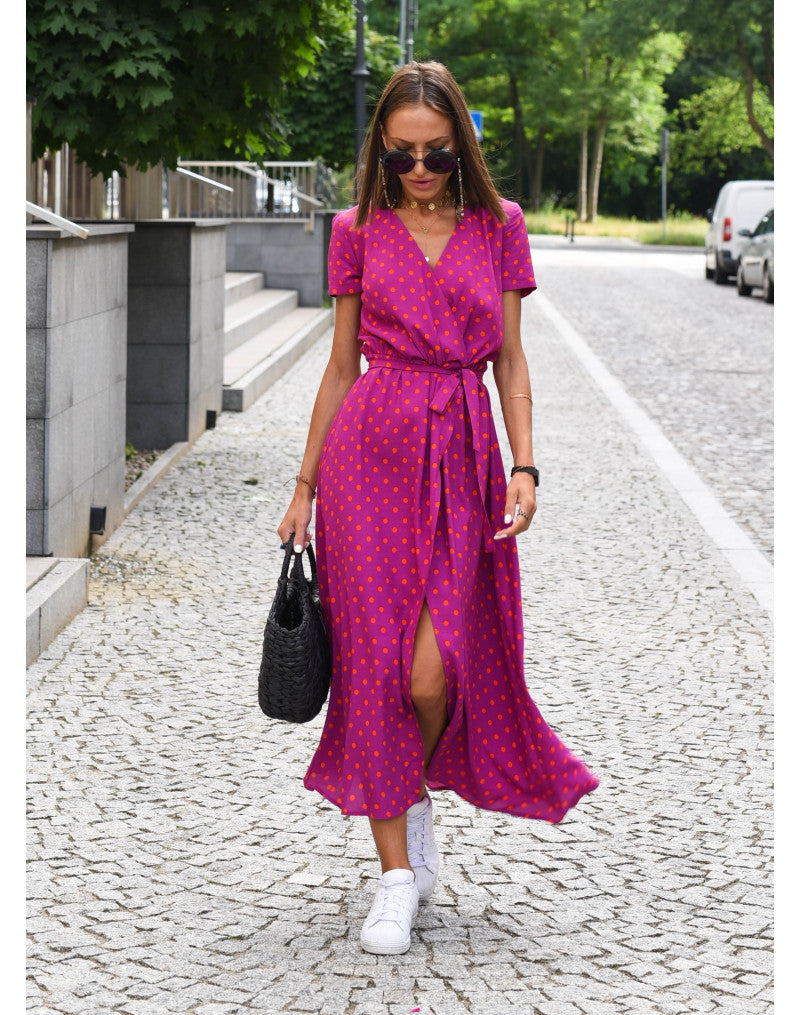 Kelly™ | Robe portefeuille avec une touche d'été