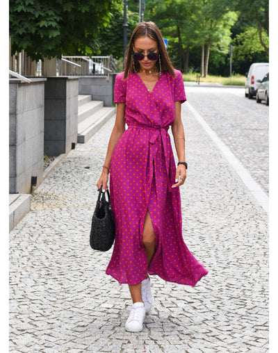 Kelly™ | Robe portefeuille avec une touche d'été