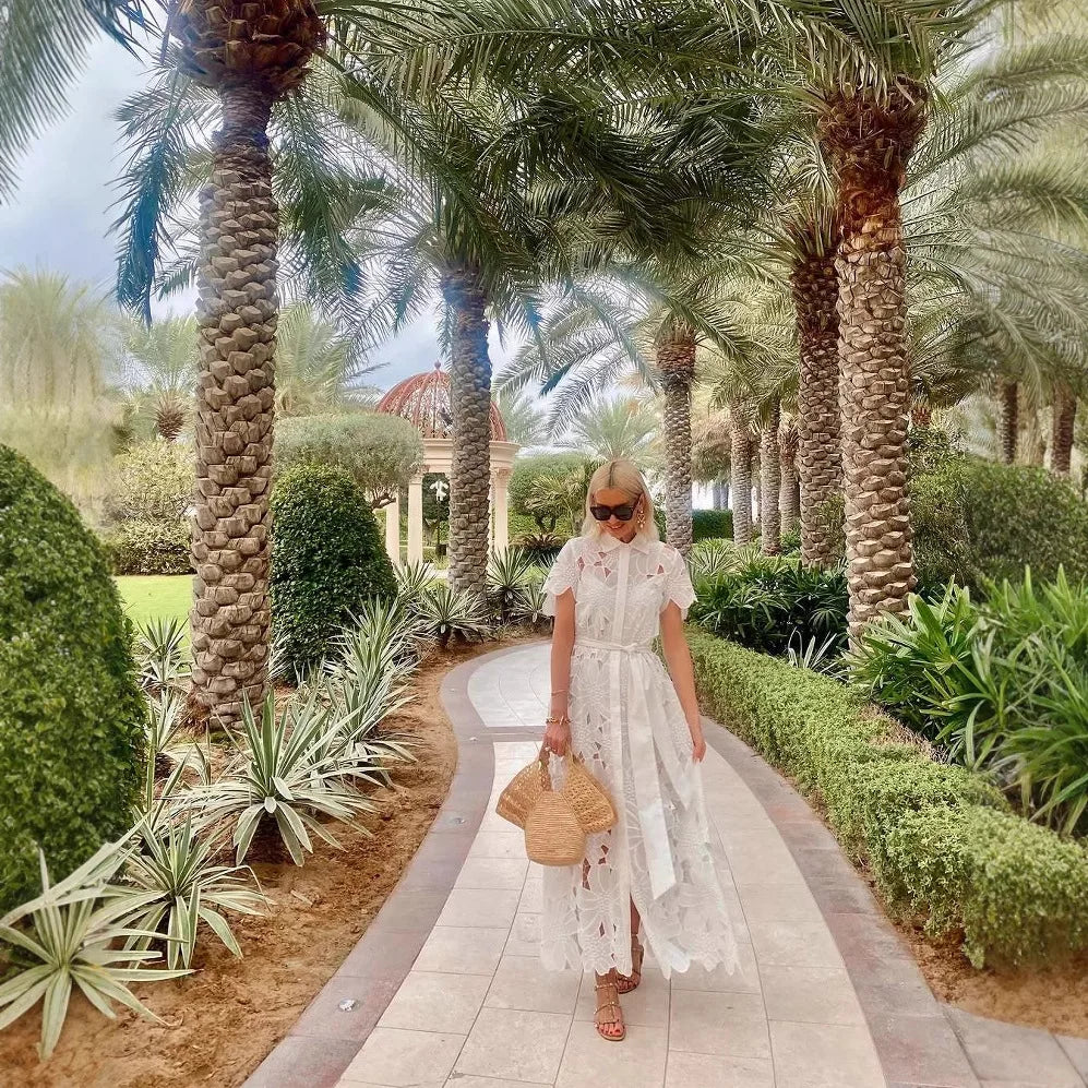 Fleurine - Maxi Lace Dress
