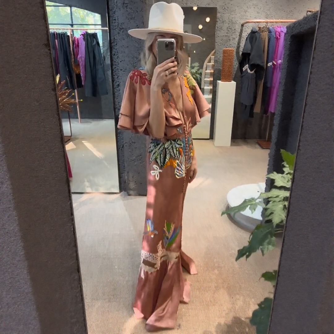 Zoe™ | Robe maxi bohème brodée