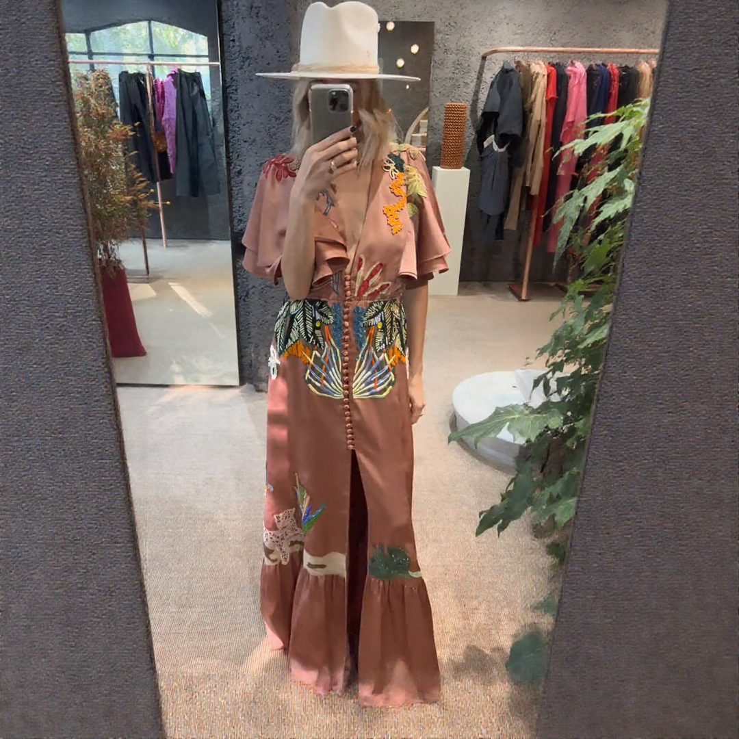 Zoe™ | Robe maxi bohème brodée