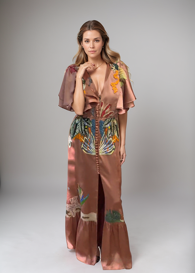 Zoe™ | Robe maxi bohème brodée