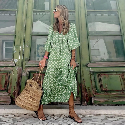 Sheren™ | Robe fluide avec imprimé de roses
