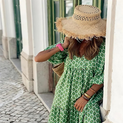 Sheren™ | Robe fluide avec imprimé de roses