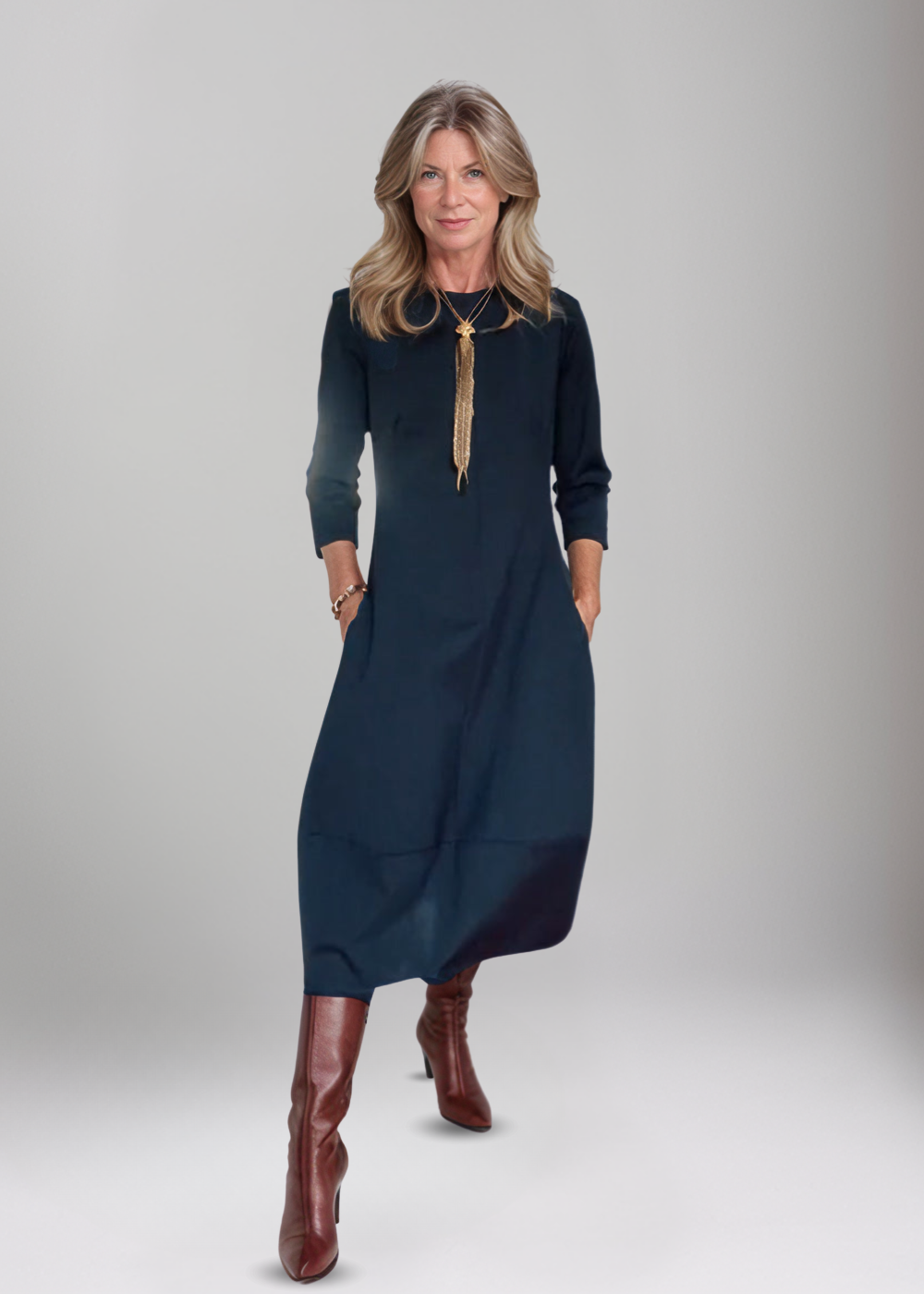 Nele™ | Robe Midi Raffinée