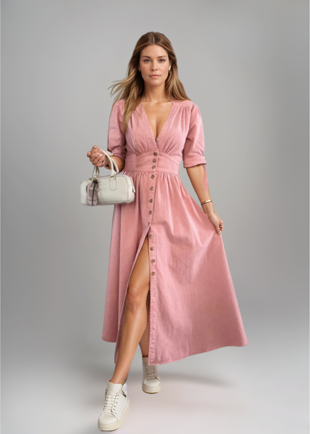 Luise™ | Robe en Denim Éclatante