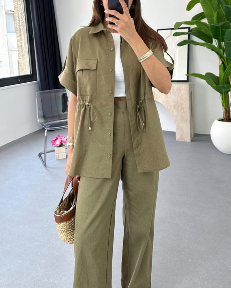 Molly - Ensemble de Vêtements de Travail à Cordon de Serrage – Deux Pièces