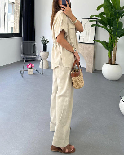 Molly - Ensemble de Vêtements de Travail à Cordon de Serrage – Deux Pièces
