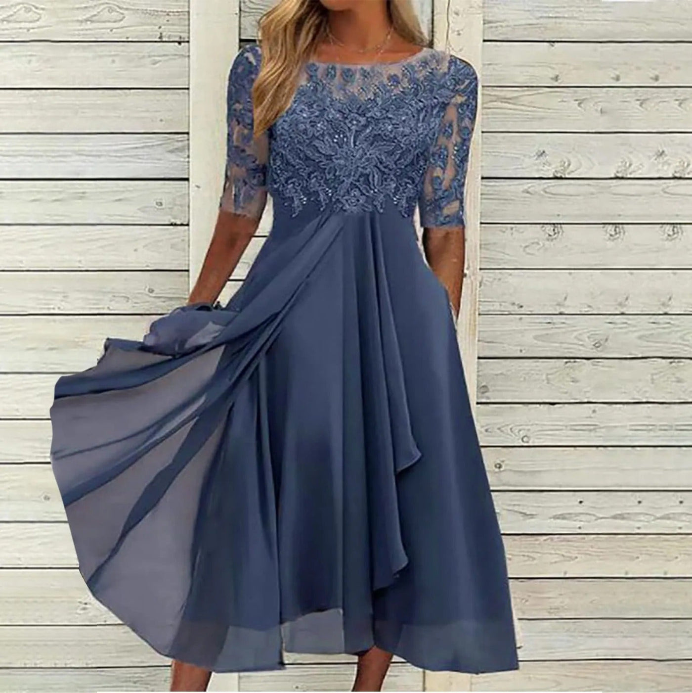 Leni™ | Robe en Chiffon Élégante