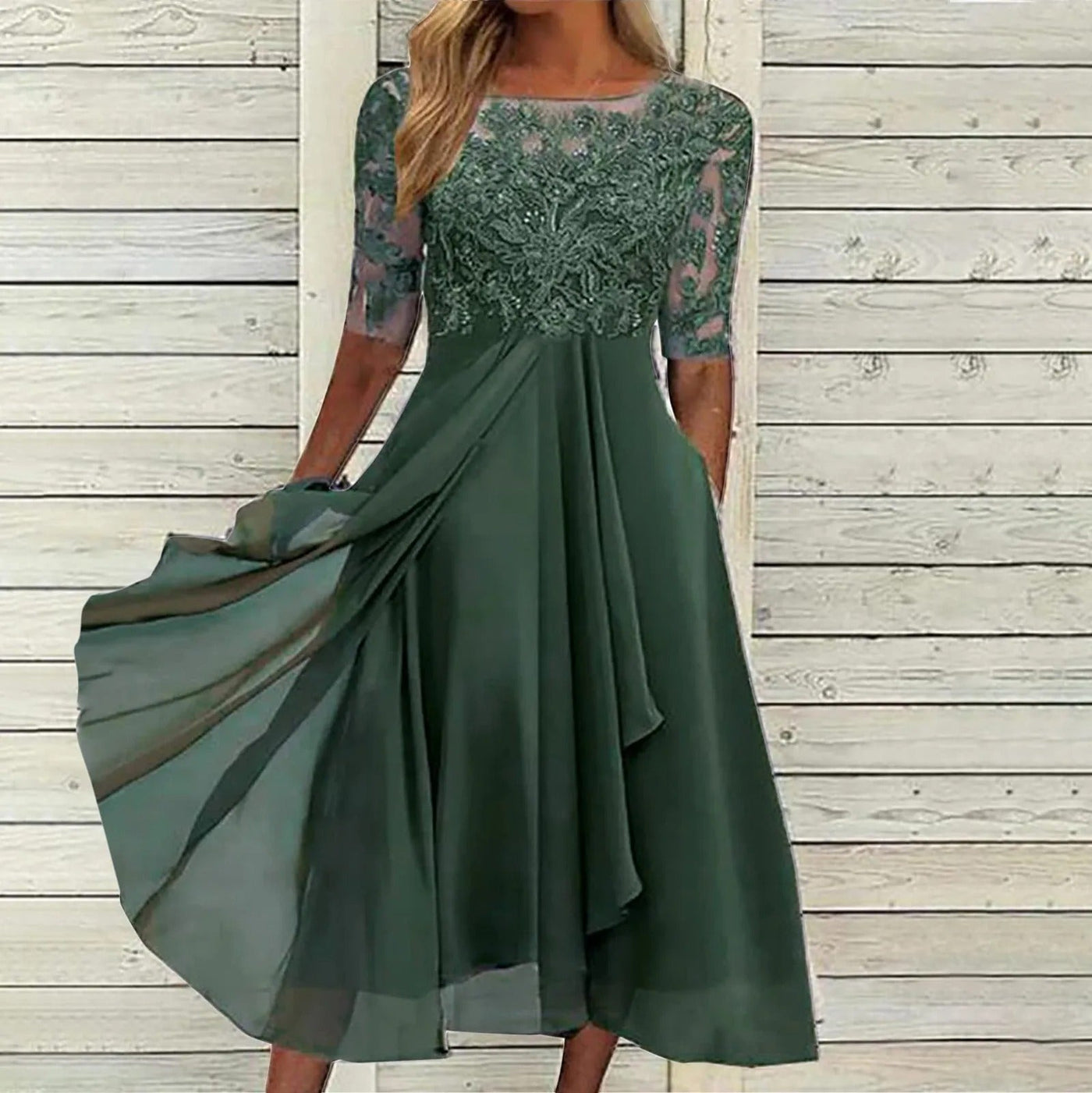 Leni™ | Robe en Chiffon Élégante