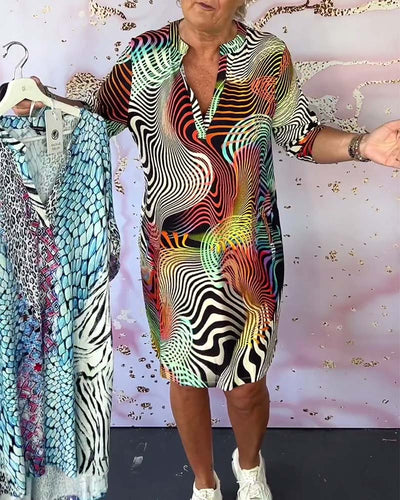 Sonya™ | Robe à illusion optique et coupe T-shirt