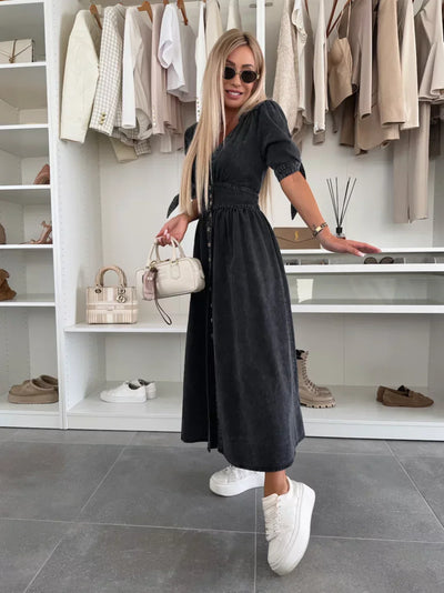 Luise™ | Robe en Denim Éclatante