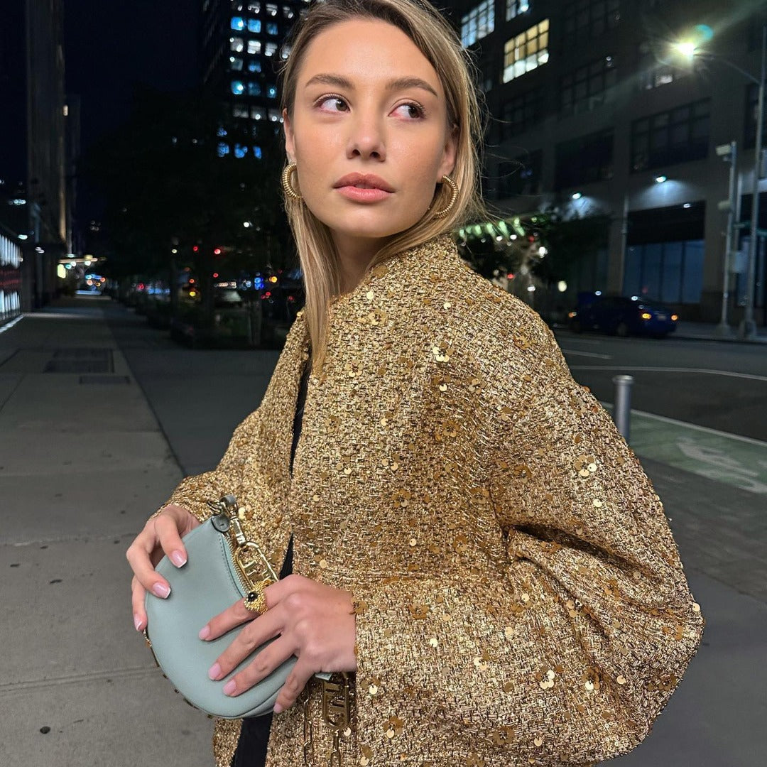 AURORA - VESTE AVEC BRODERIE DE PAILLETTES