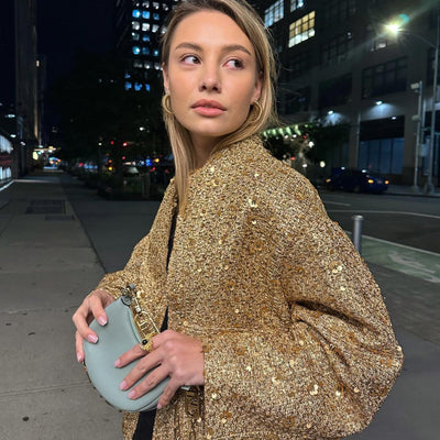AURORA - VESTE AVEC BRODERIE DE PAILLETTES
