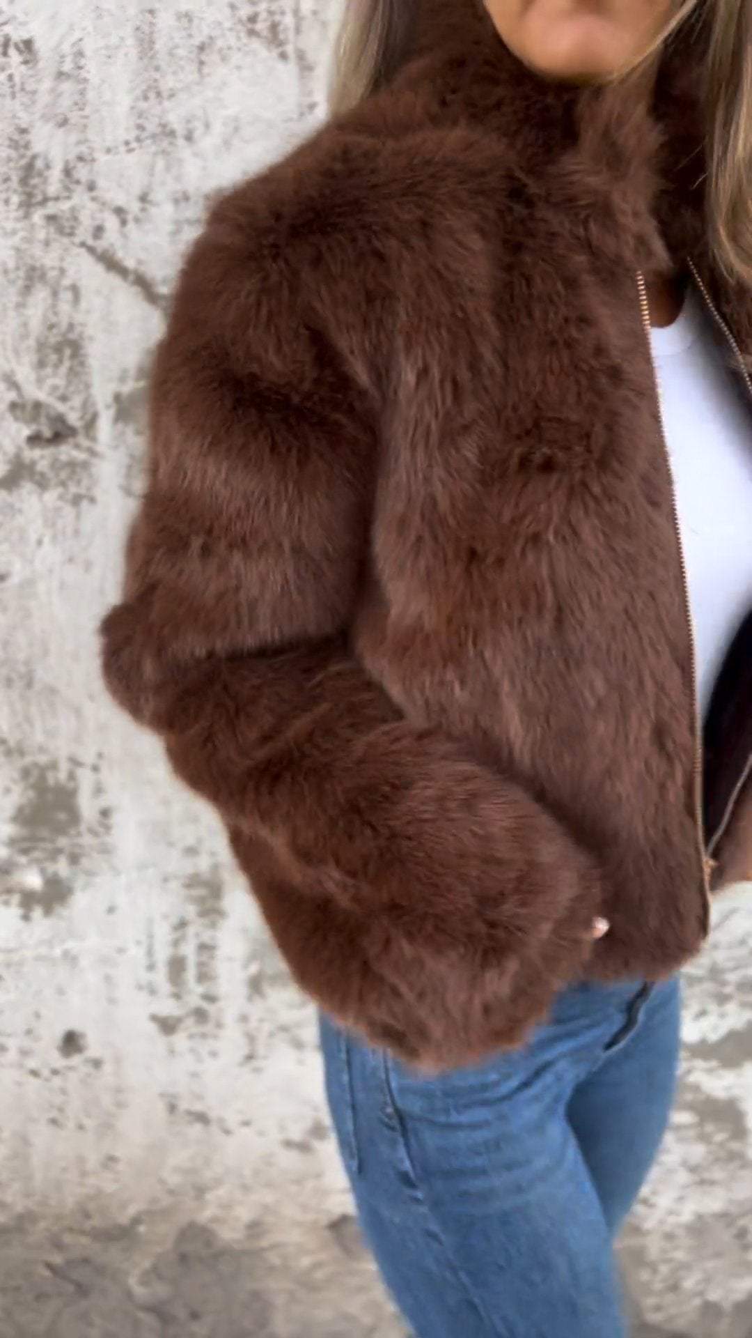 LENA - MANTEAU DE FOURRURE