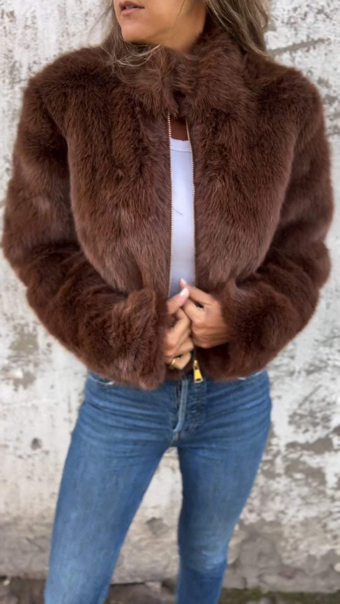 LENA - MANTEAU DE FOURRURE