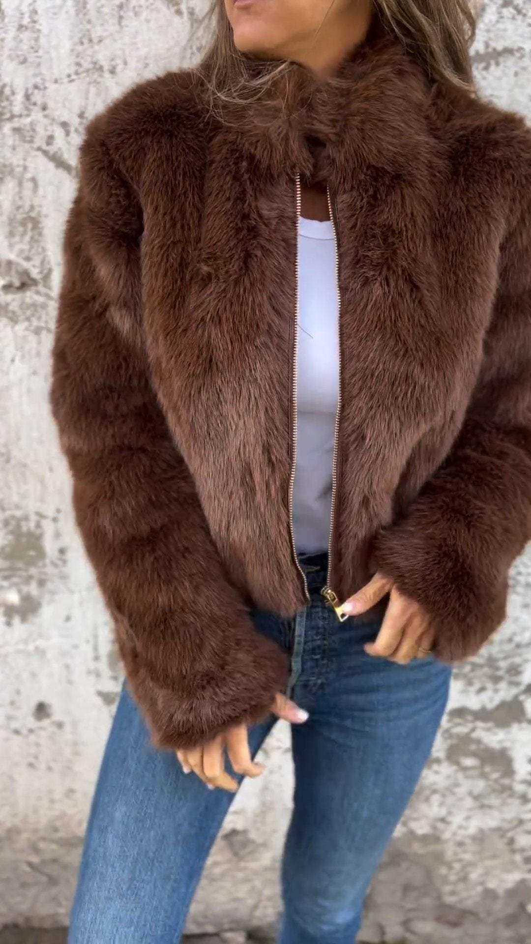 LENA - MANTEAU DE FOURRURE