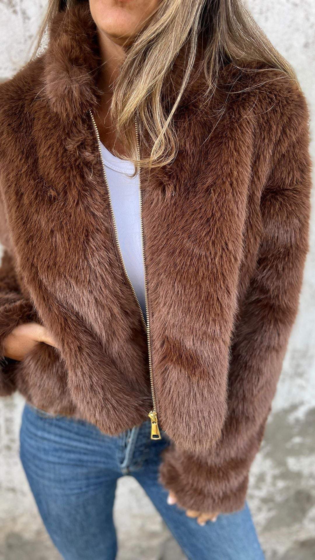 LENA - MANTEAU DE FOURRURE