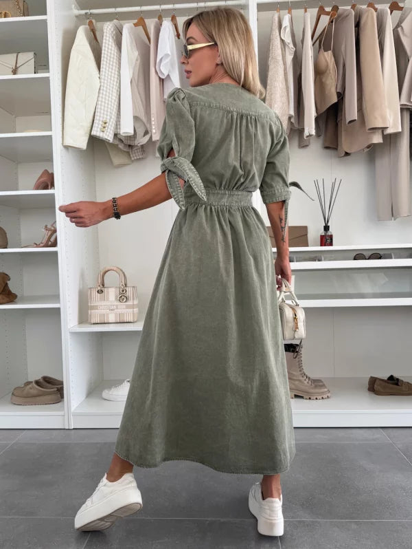 Luise™ | Robe en Denim Éclatante