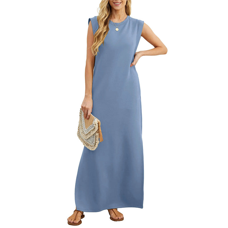Therese™ | Robe maxi sans manches au style minimaliste